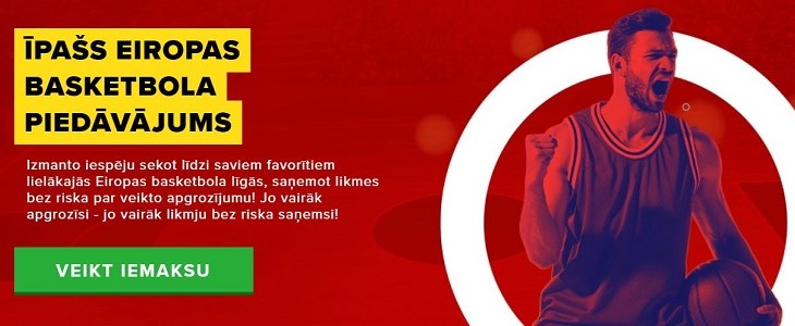 Optibet Eiropas basketbola piedāvājums